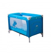 Prenosna otroška posteljica CoTo Baby SAMBA - modra/povodni konj